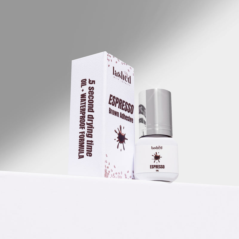 Espresso Adhesive — Fast Dry, Strong Retention